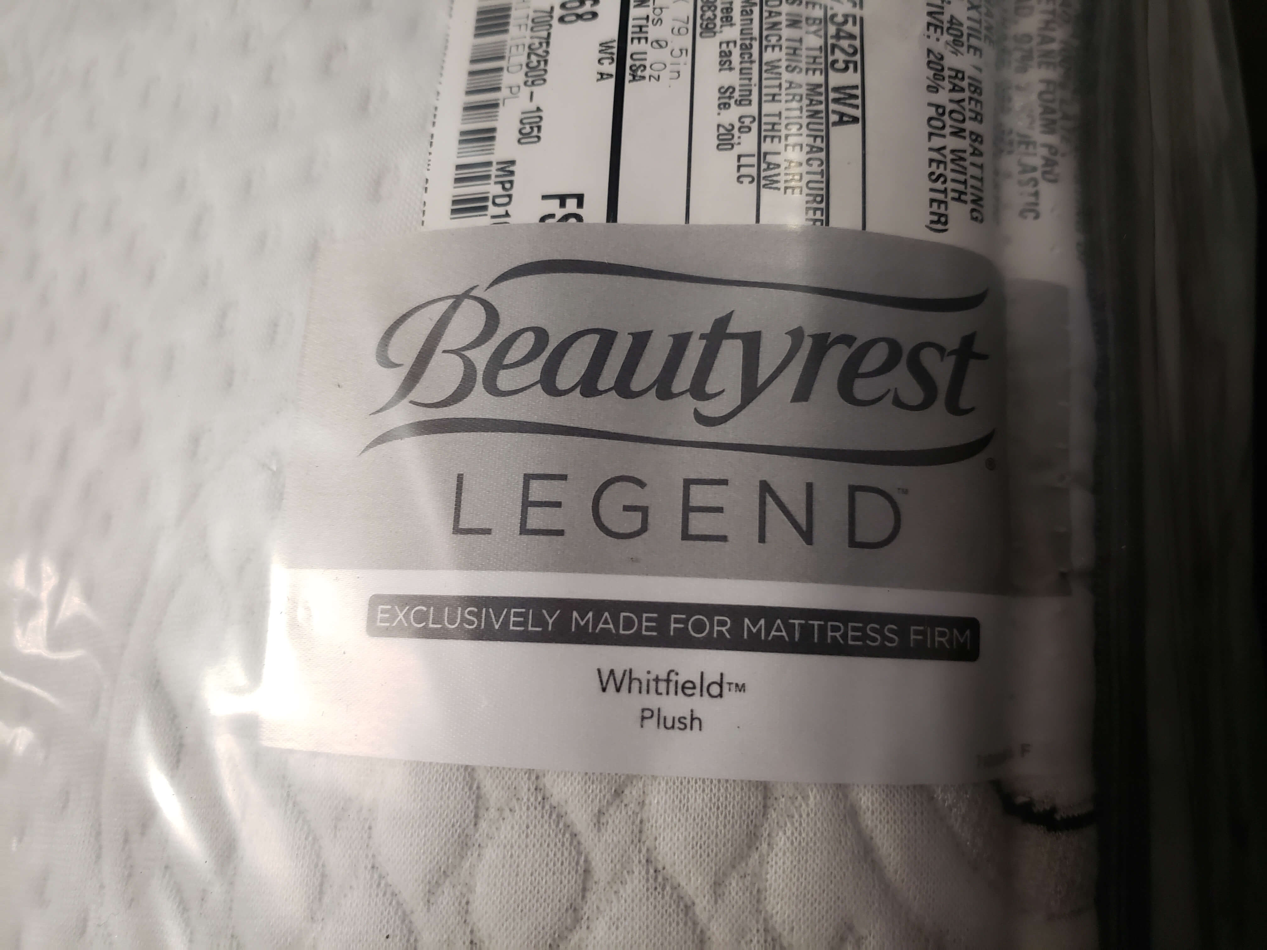 beautyrest legend plush mattress